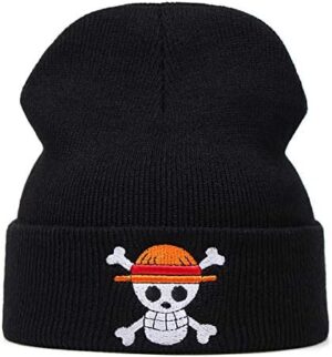 Bonnet One Piece squelette noir taille unique