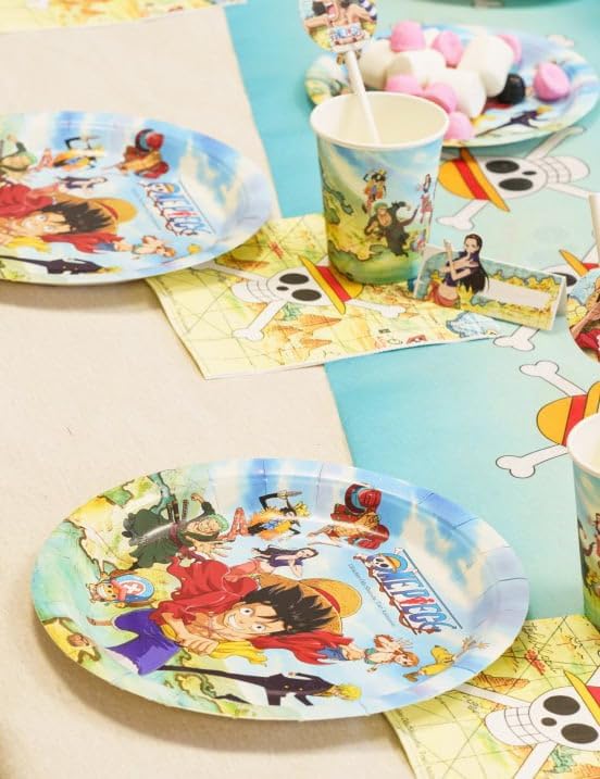 Assiettes One Piece en carton 23 cm, lot de 8 – Image 2