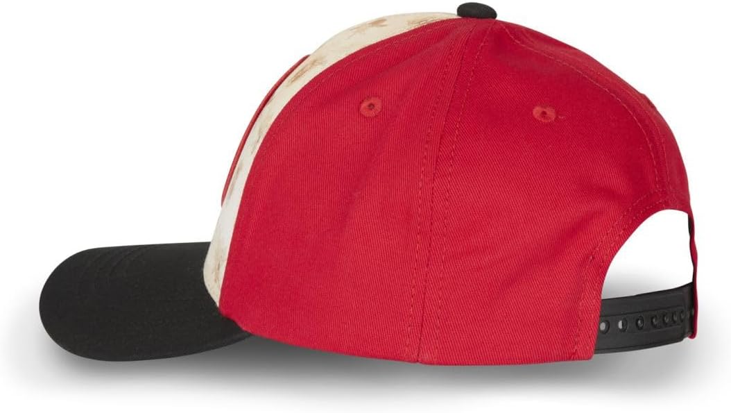 Casquette baseball Luffy One Piece trucker Rouge/Noir/Beige – Image 4
