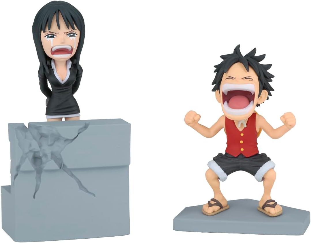 Figurine One Piece Nico Robin & Monkey D. Luffy Log Stories 10 cm