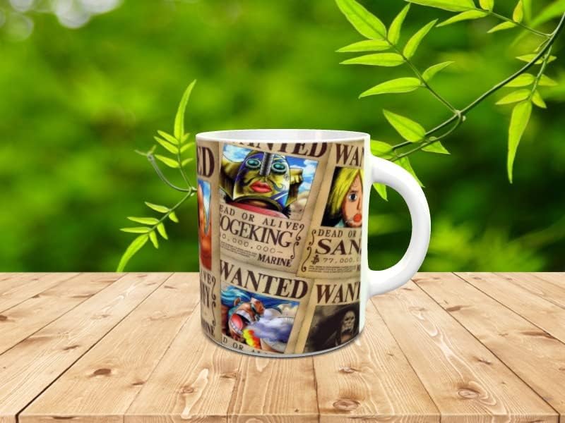 Tasse personnalisée One Piece Wanted avec personnages de la série TV – Image 3