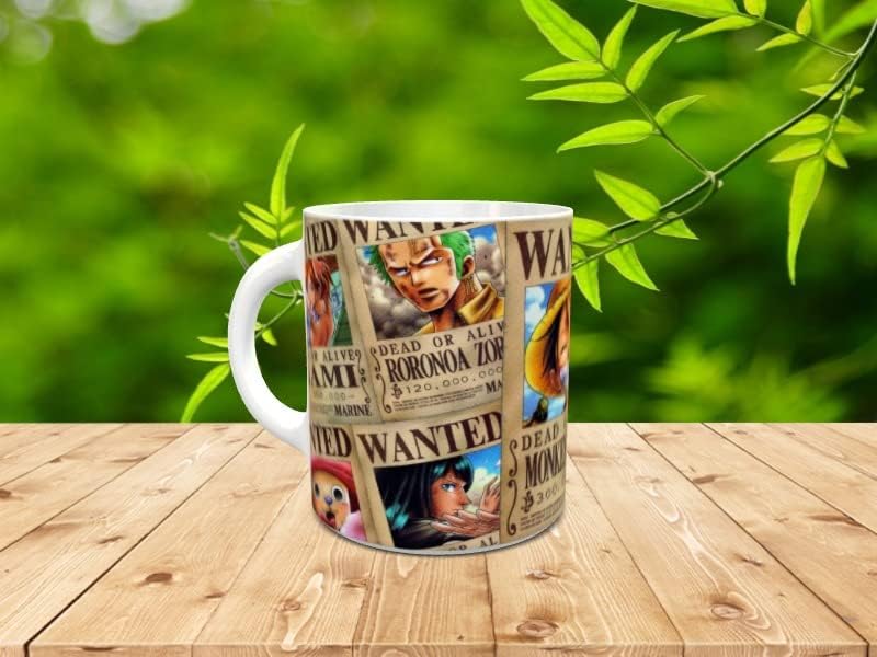 Tasse personnalisée One Piece Wanted avec personnages de la série TV – Image 2