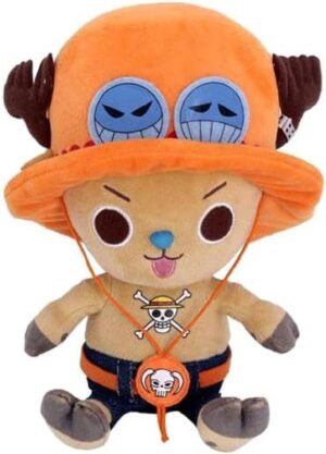 One Piece Chopper X Ace peluche porte-clés avec clip 14 cm