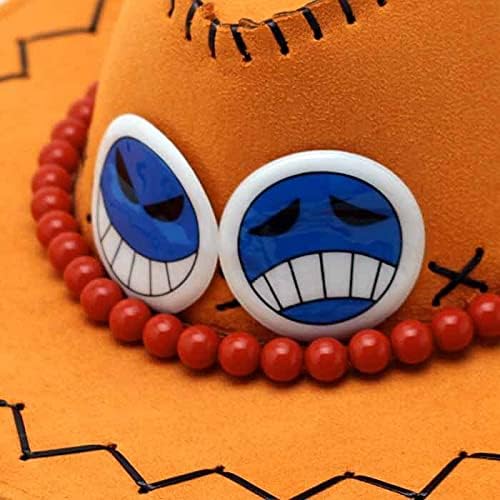 Chapeau Puma D. Ace One Piece avec cordon de perles et 2 smileys – Image 3