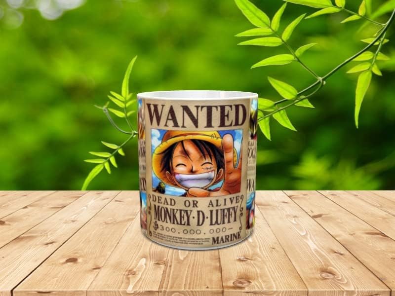 Tasse personnalisée One Piece Wanted avec personnages de la série TV