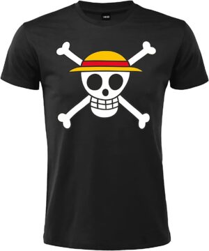 T-shirt One Piece logo Chapeau de Paille en 100% coton