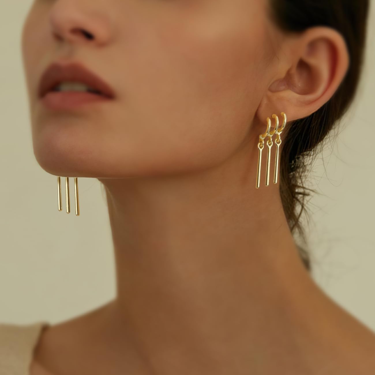 Boucles d’oreilles Zoro One Piece en alliage couleur or – Image 5
