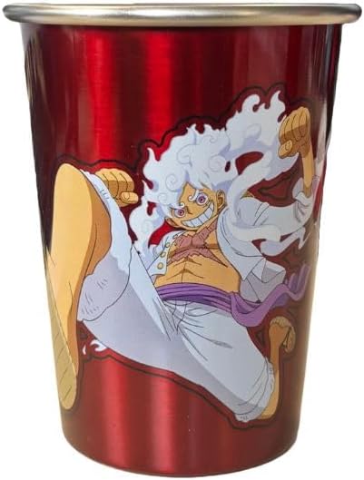 Coffret cadeau One Piece Luffy avec bouteille isotherme et accessoires métal – Image 4