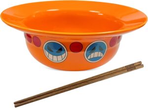 Bol ramen One Piece Ace B avec baguettes