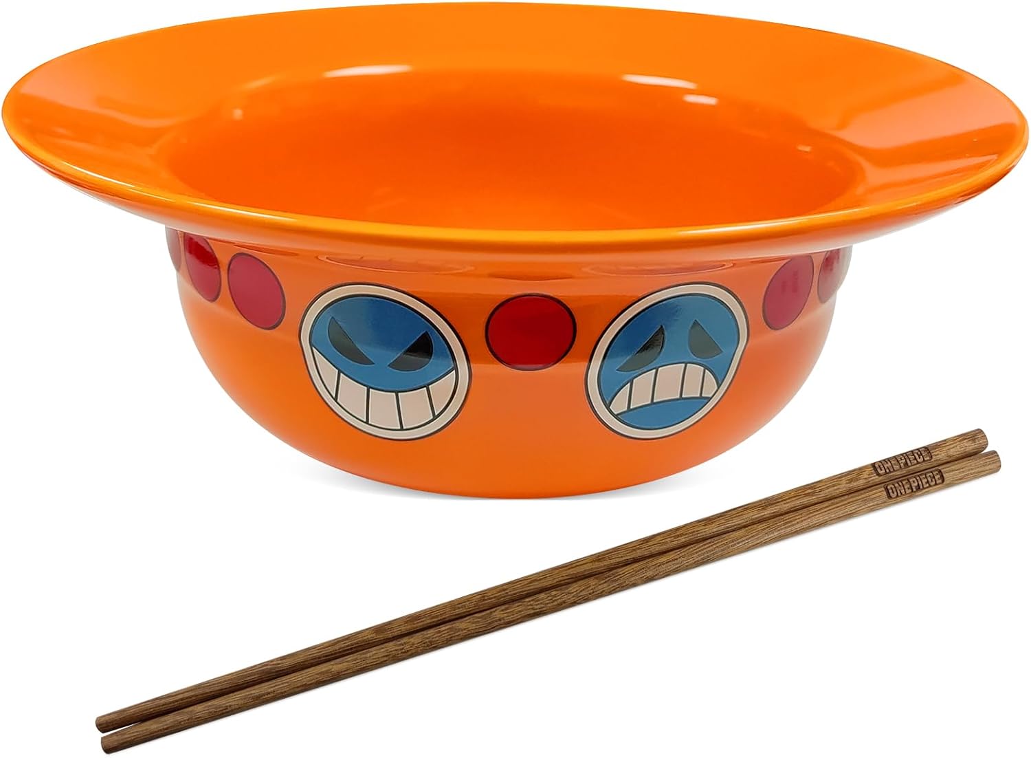Bol ramen One Piece Ace B avec baguettes