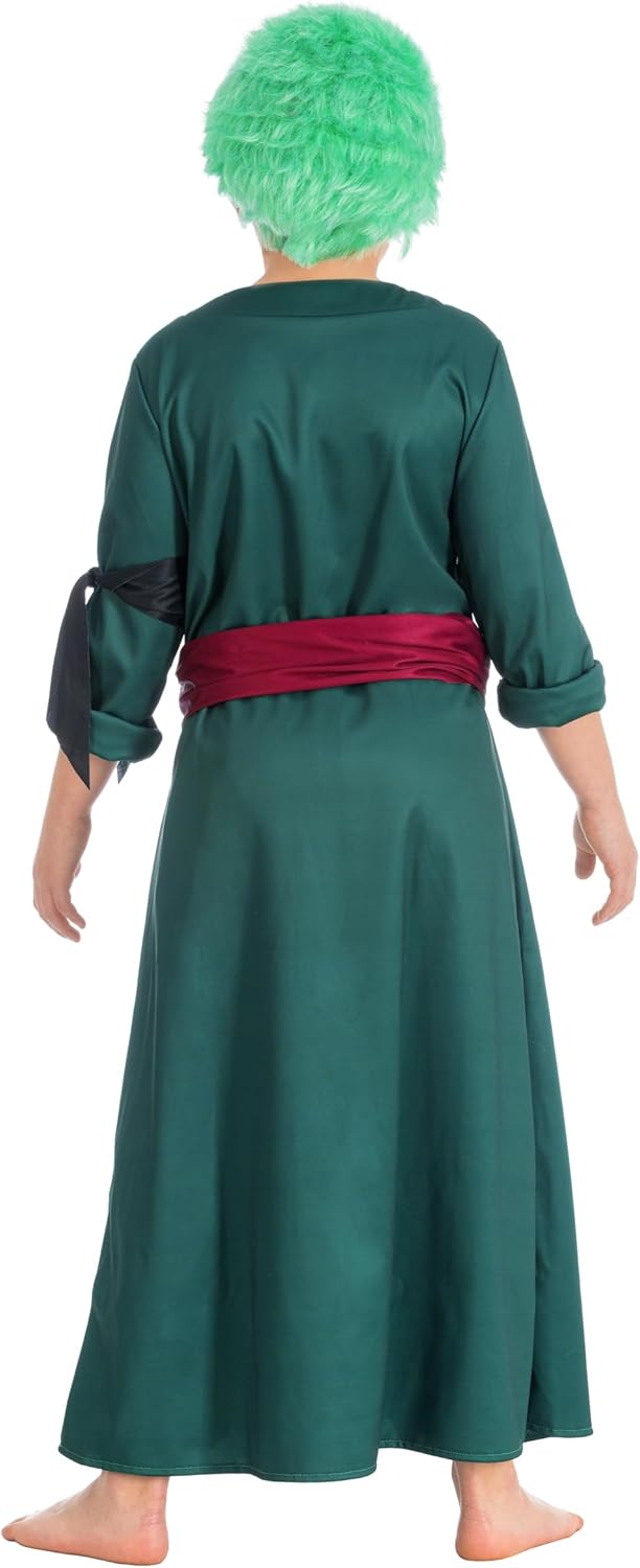 Costume Zoro One Piece garçon 2 pièces avec manteau et ceinture – Image 2