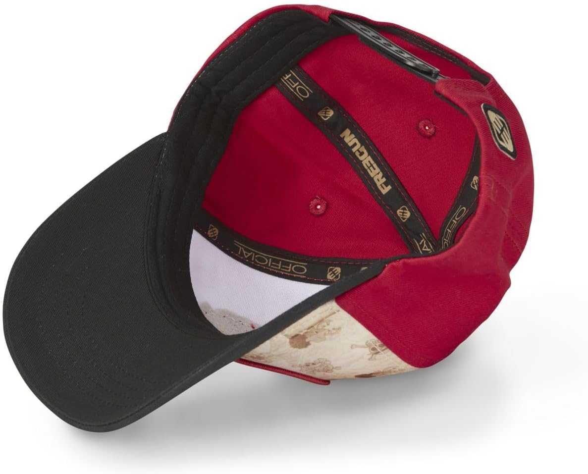 Casquette baseball Luffy One Piece trucker Rouge/Noir/Beige – Image 5