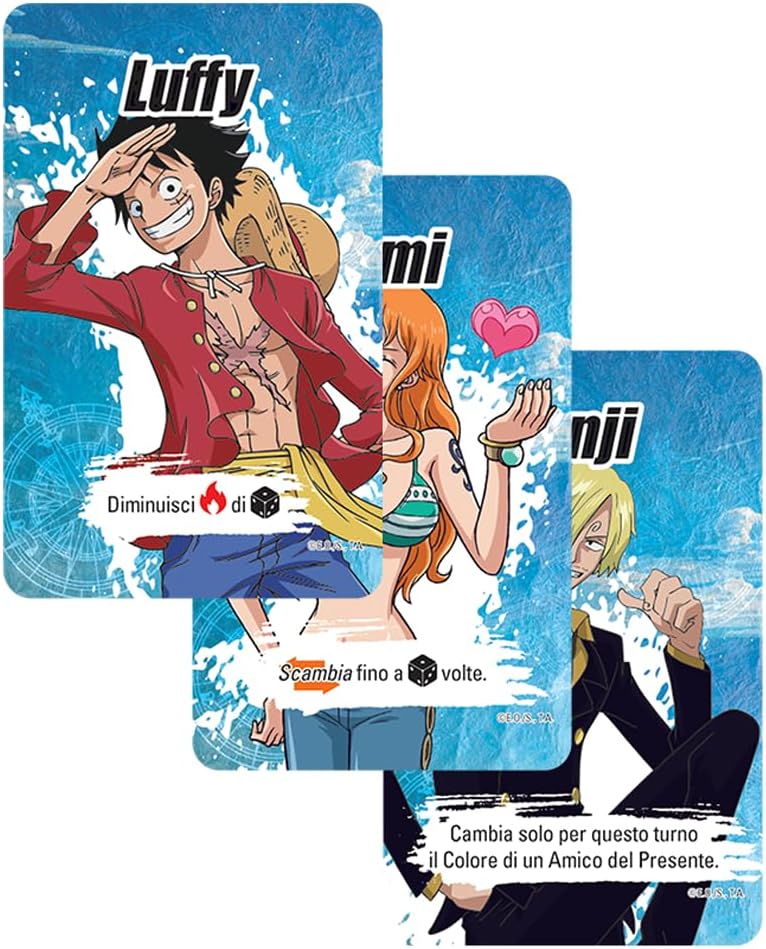 Jeu de cartes coopératif One Piece Nakama Amis & Ennemis, édition en italien, 1 à 5 joueurs, 10+ – Image 4