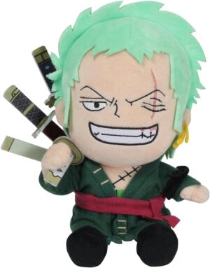 Peluche SAKAMI One Piece Zoro avec accessoires 20 cm