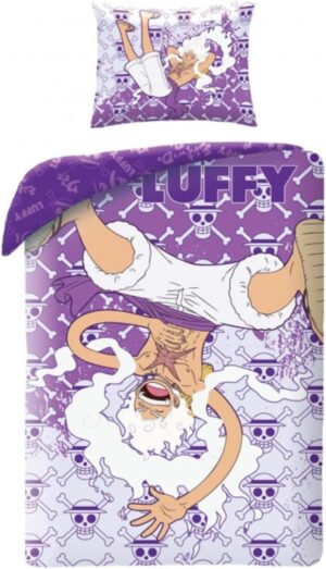 Parure One Piece Monkey D. Luffy Gear 5 avec housse de couette et taie