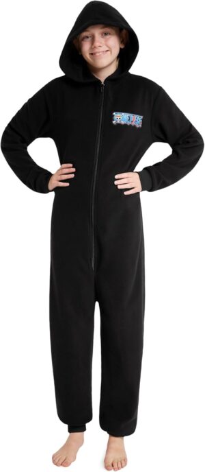 Surpyjama polaire One Piece pour garçon, combinaison enfant 7-14 ans