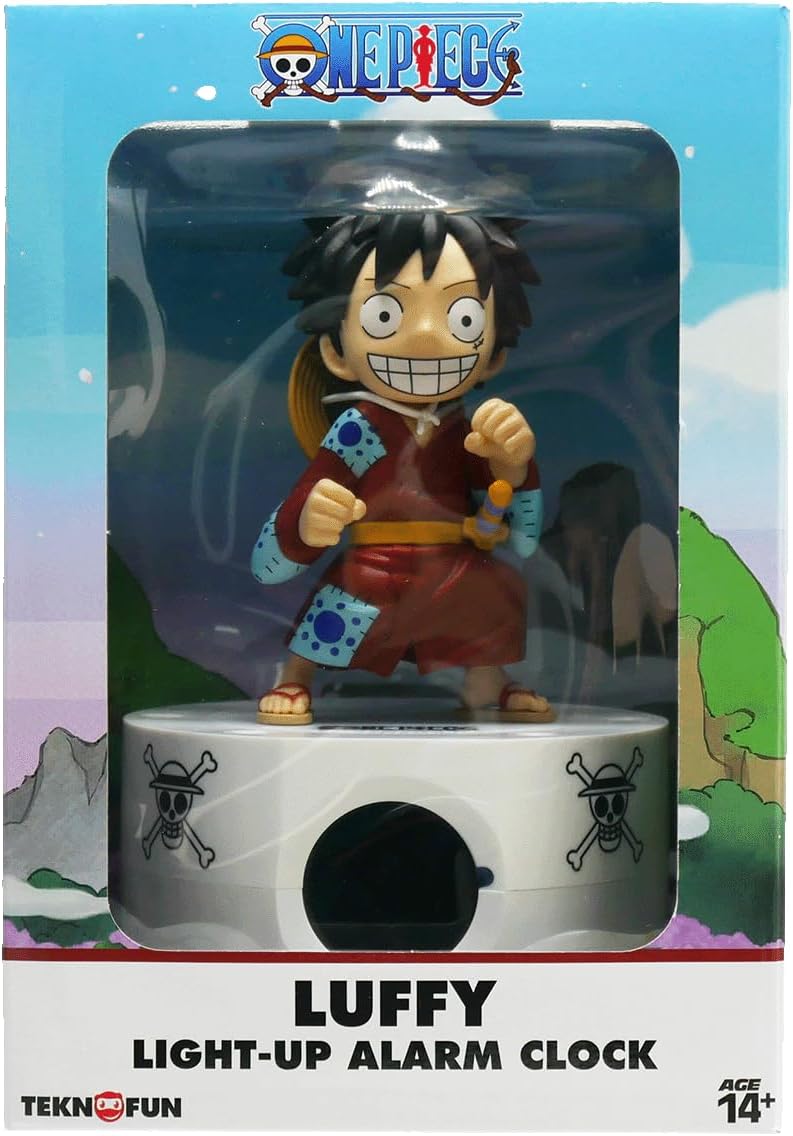 Réveil lumineux Luffy One Piece bleu rouge noir USB ou piles 811638 – Image 7
