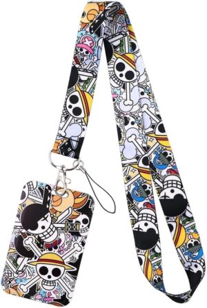 Porte-cartes badge One Piece en cuir synthétique