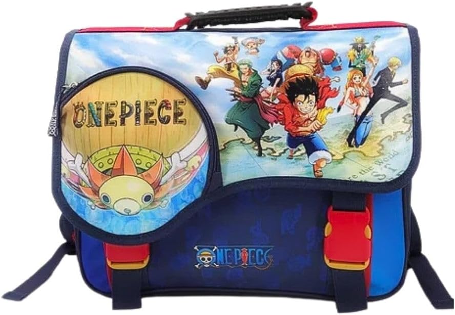 Cartable garçon One Piece 2 compartiments 38x31x13 cm
