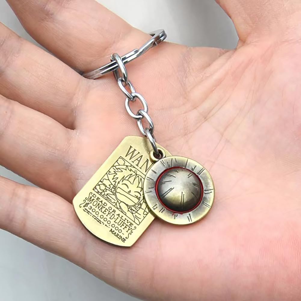 Porte-clés pendentif One Piece Straw Hat en alliage de zinc – Image 7