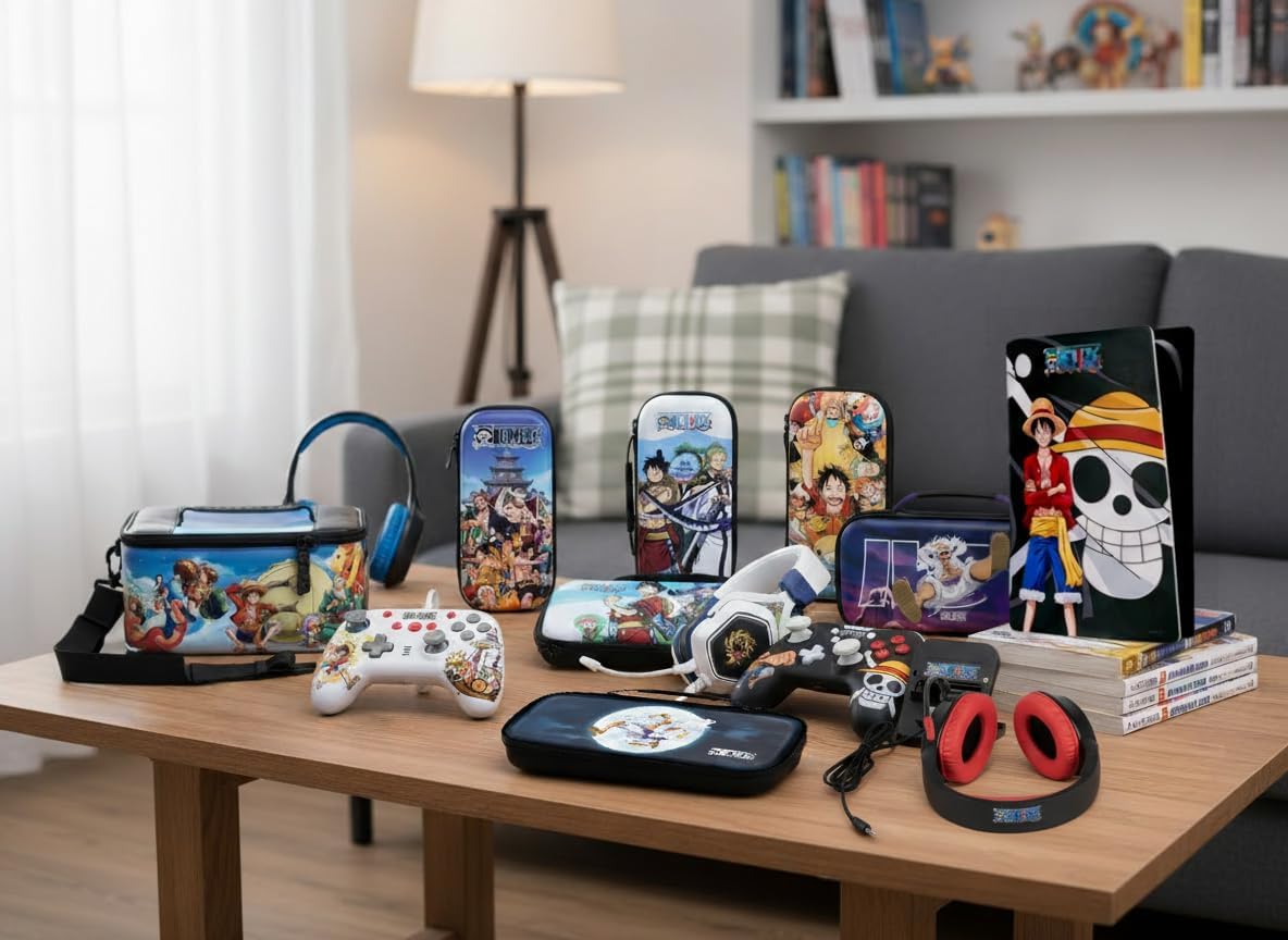 Sacoche lunch bag One Piece Konix bleue pour Nintendo Switch, Switch Lite et Switch OLED – Image 6