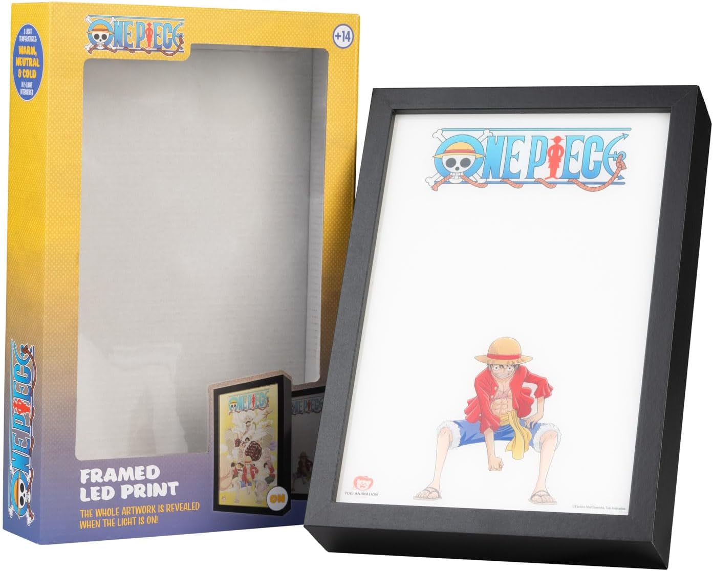 Cadre LED One Piece Luffy avec alimentation USB 20x28 cm – Image 2