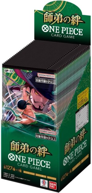 Booster Box One Piece OP-12 Master and Student Bonds en japonais, 24 paquets