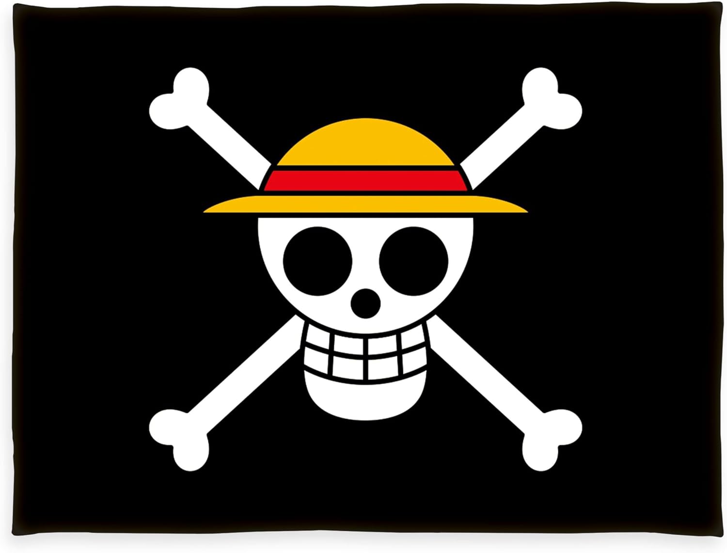 Couverture Wellsoft One Piece Tête de mort en polyester 150 x 200 cm
