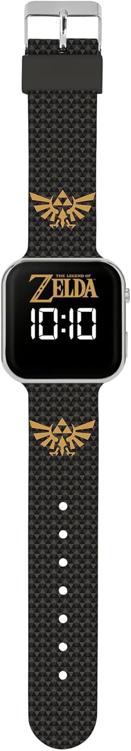 Montre numérique LED Zelda 4013 avec bracelet en silicone noir pour enfant – Image 2
