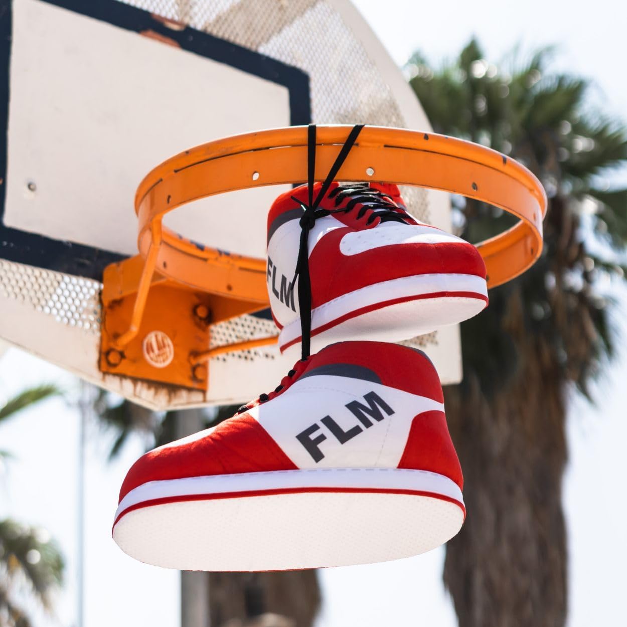 Chaussons sneakers One Piece Flamingueo rouge et blanc – Image 7