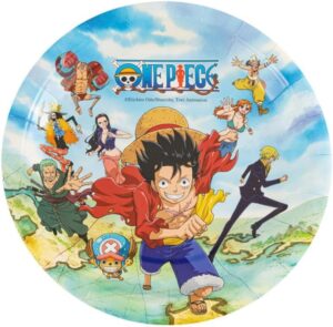 Assiettes One Piece en carton 23 cm, lot de 8