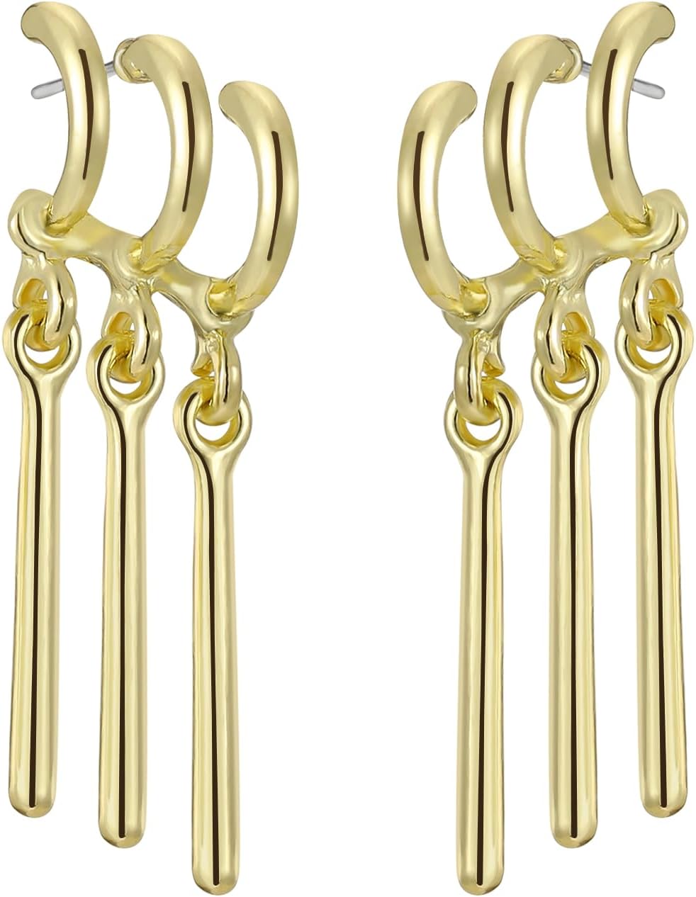 Boucles d’oreilles Zoro One Piece en alliage couleur or