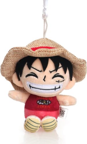 Ruffy One Piece, peluche porte-clés avec clip 14 cm