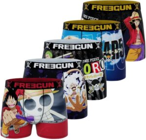 Lot de 5 boxers homme One Piece Luffy et Roronoa Zoro