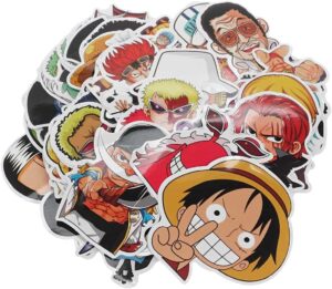 Stickers One Piece en vinyle, lot de 60 motifs sans doublon