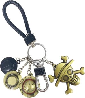 Porte-clé Luffy au chapeau de paille, accessoire cosplay One Piece