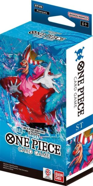 Deck Blue Buggy ST-25 One Piece Card Game avec booster OP11, version française