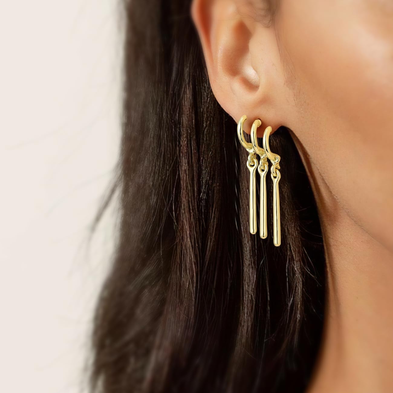 Boucles d’oreilles Zoro One Piece en alliage couleur or – Image 2