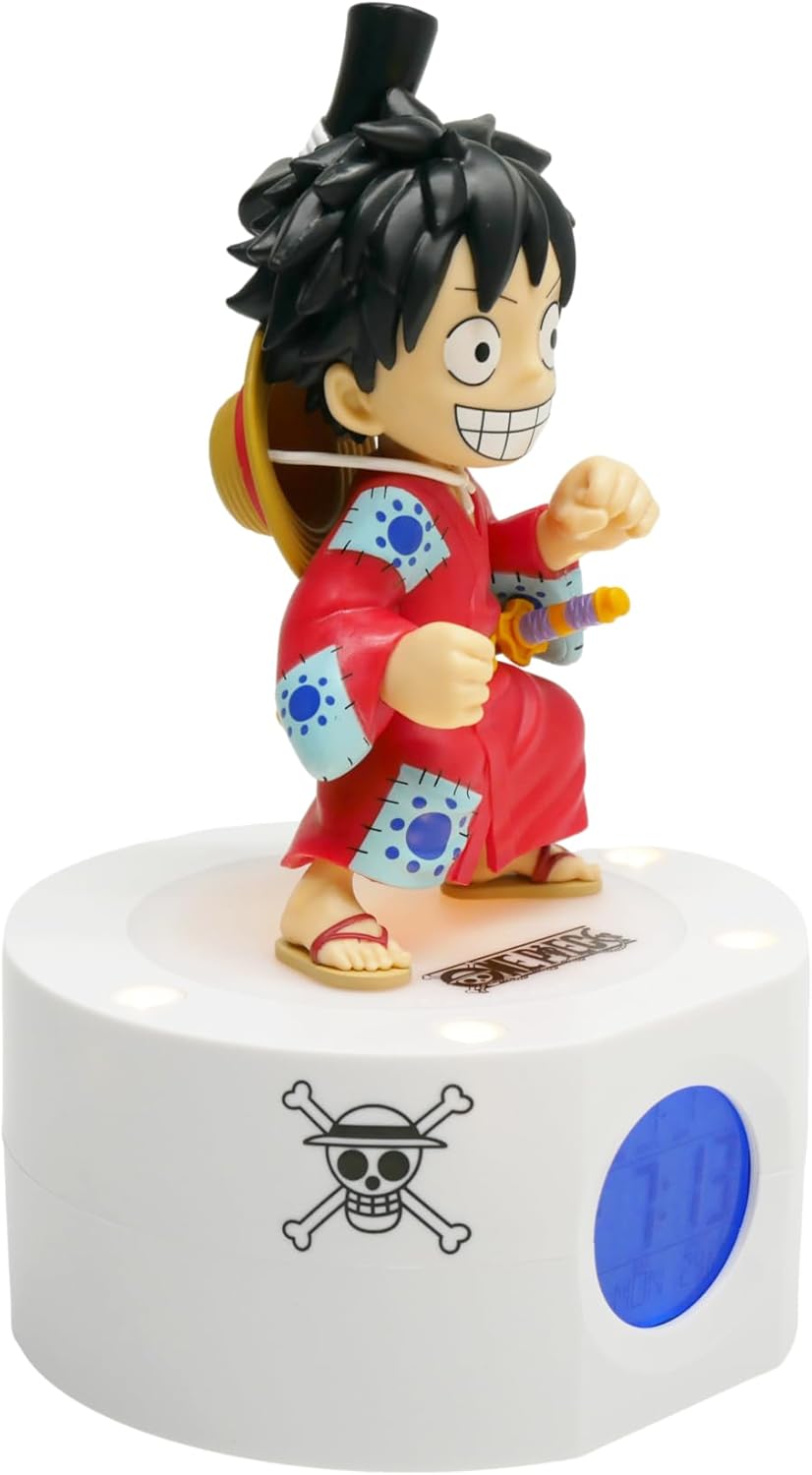 Réveil lumineux Luffy One Piece bleu rouge noir USB ou piles 811638 – Image 3