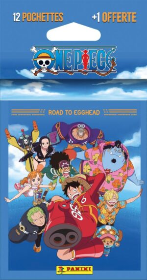 Blister Panini One Piece Road to Egghead Luffy, 12 pochettes + 1 offerte