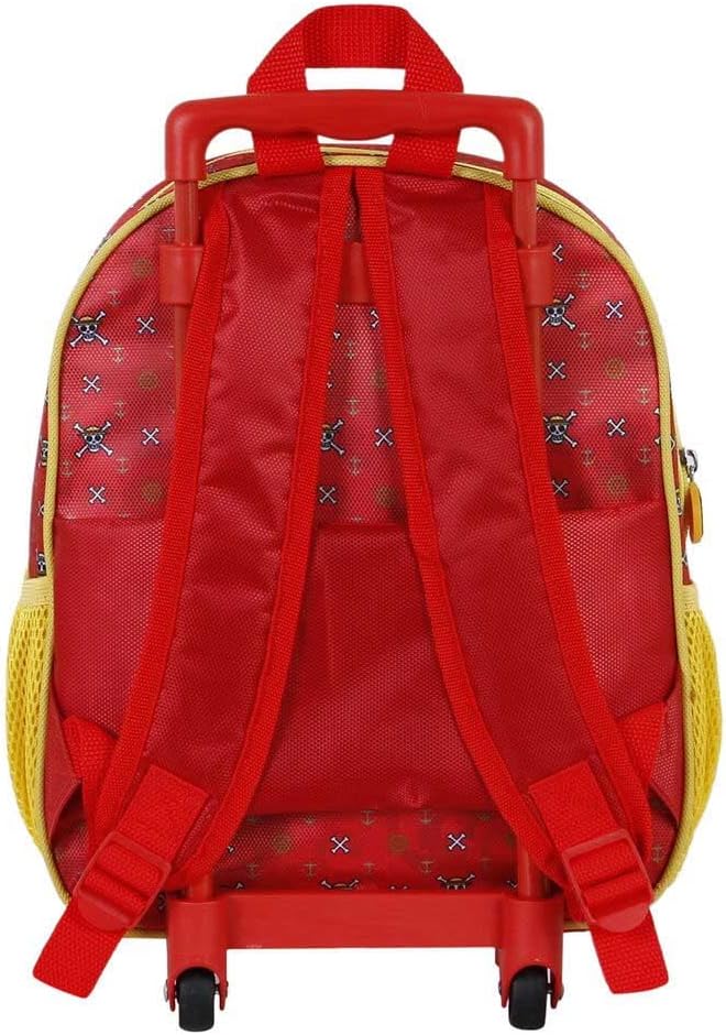 Sac à dos à roulettes 3D rouge Luffy, One Piece – Image 2