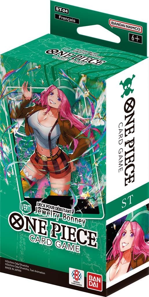 Deck débutant One Piece Card Game ST-24 Jewelry Bonney en version française avec 1 Booster OP11