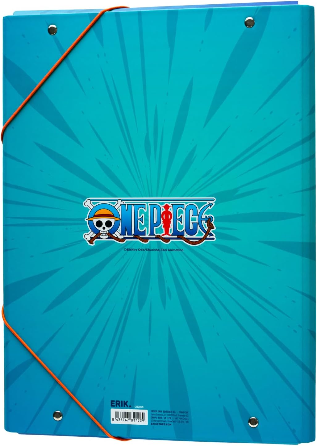 Pochette A4 One Piece à rabat élastiqué, couverture rigide noir – Image 2