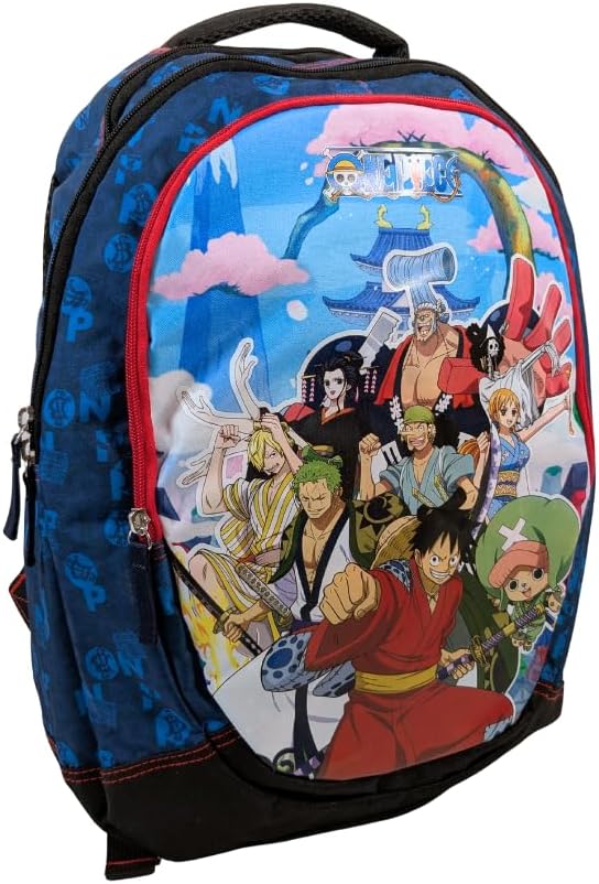 Sac à dos One Piece 45 x 32 x 16 cm avec 2 compartiments et poche avant
