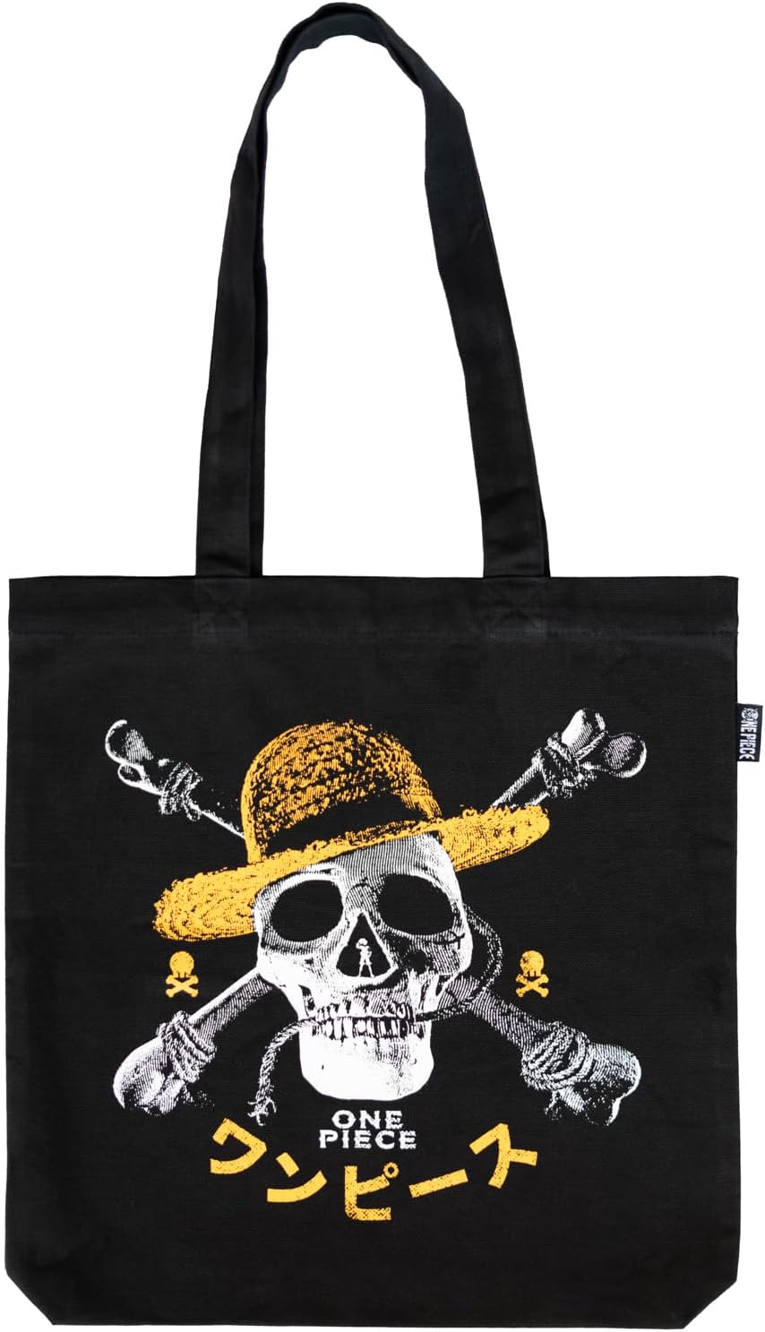 Sac cabas One Piece Jolly Roger en coton 37 x 39 x 10 cm