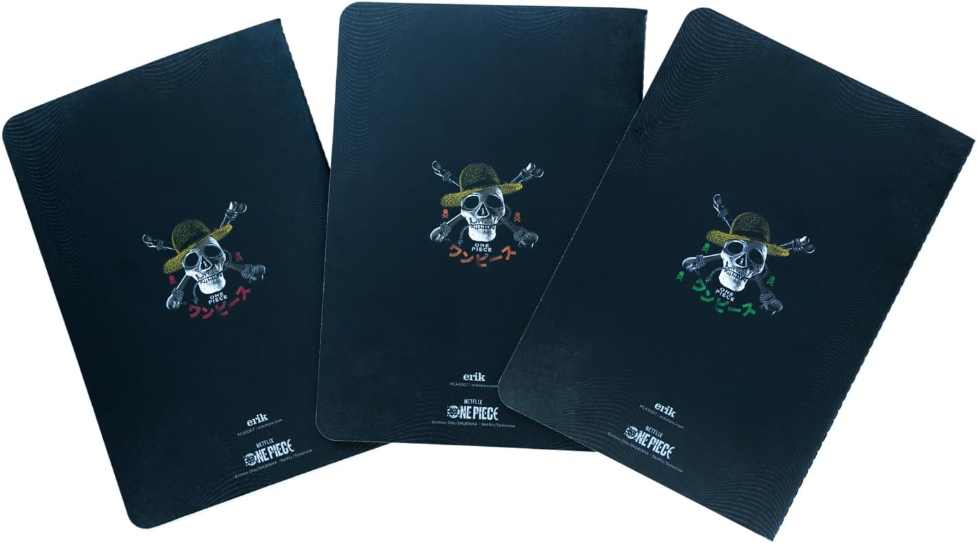 Carnets A5 One Piece Netflix Nami, Luffy et Zoro x3 – Image 3
