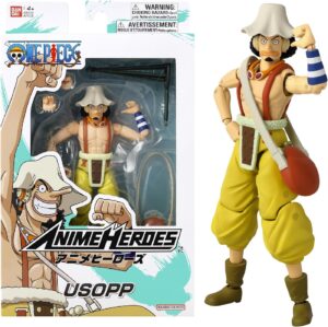 Usopp One Piece, figurine articulée Anime Heroes 17 cm Bandai