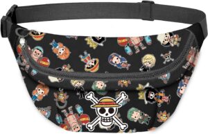 Sac banane Smart One Piece Skull brun, 32 x 16 cm