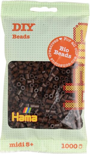 Sachet de perles Hama bio midi marron 1000 One Piece