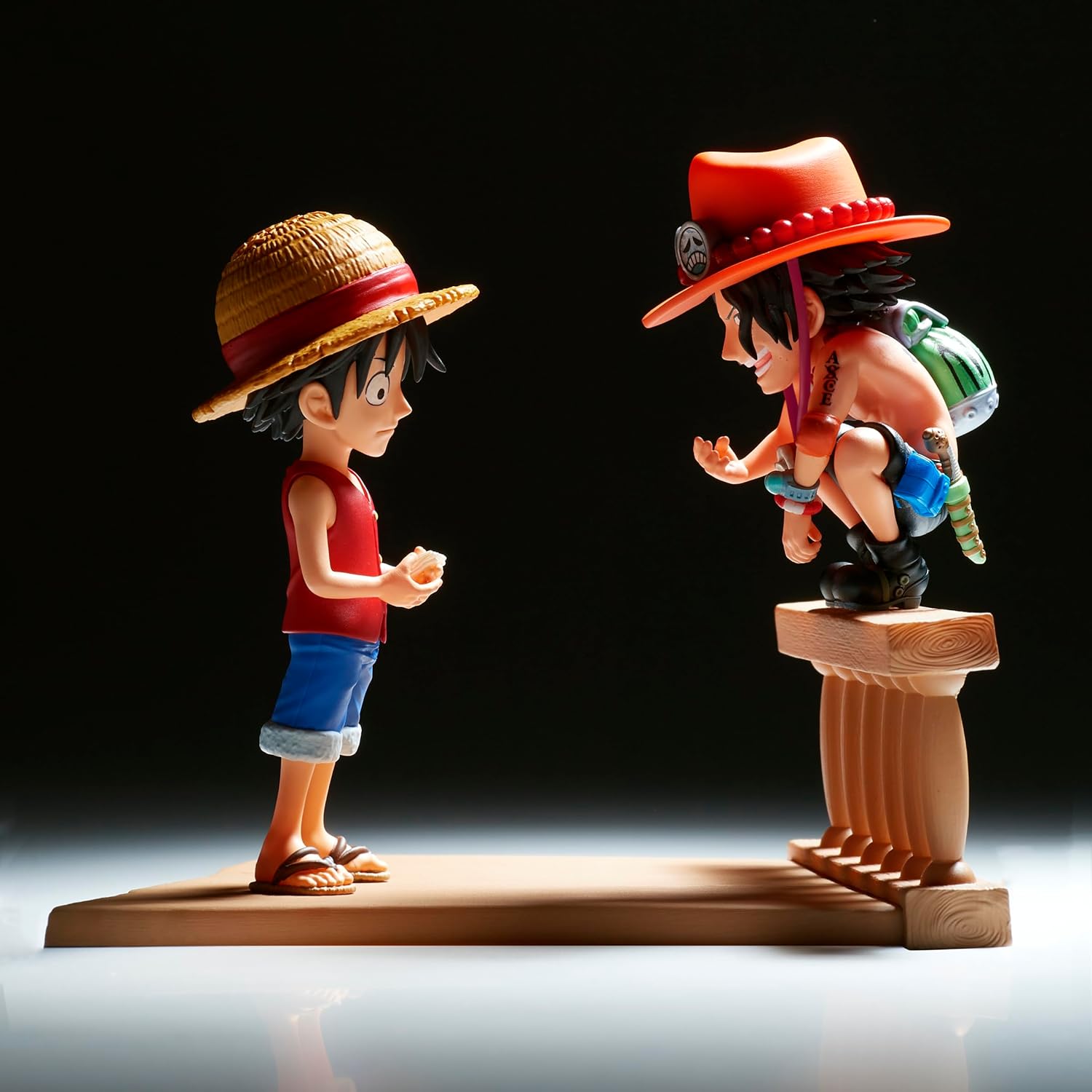 Figurine One Piece Monkey D. Luffy & Portgas D. Ace World Collectable Log Stories 8 cm Banpresto – Image 7